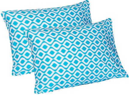 Jersey Knit Pillow Cases 2 Pc Geometric Turquoise Item Jkp 2p