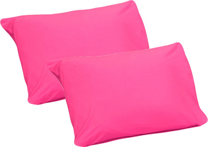 Jersey Knit Pillow Cases/2 Pc./Hot Pink 