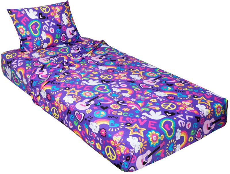 purple cot sheets