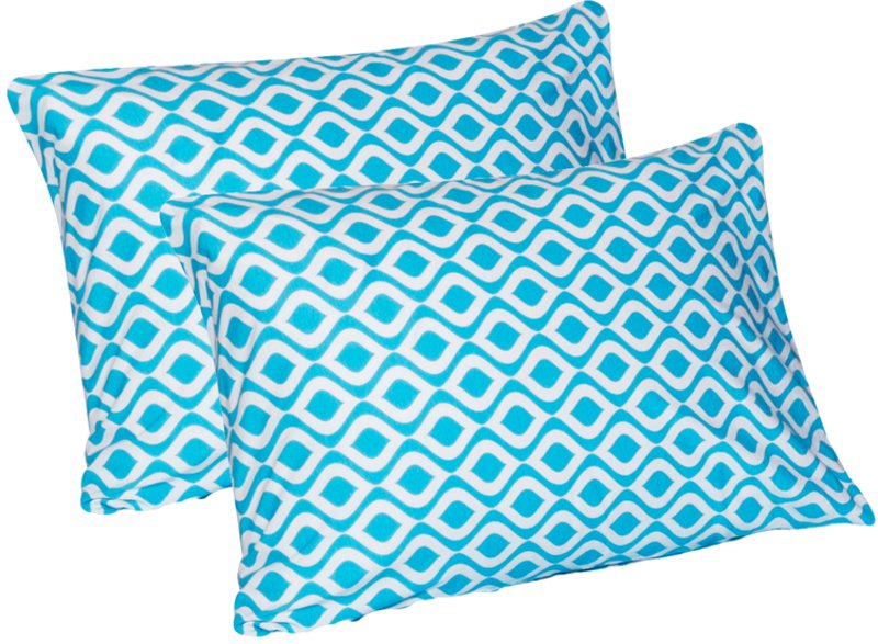 Jersey Knit Pillow Cases/2 Pc./Geometric Turquoise ITEM JKP2PGEOTURQ
