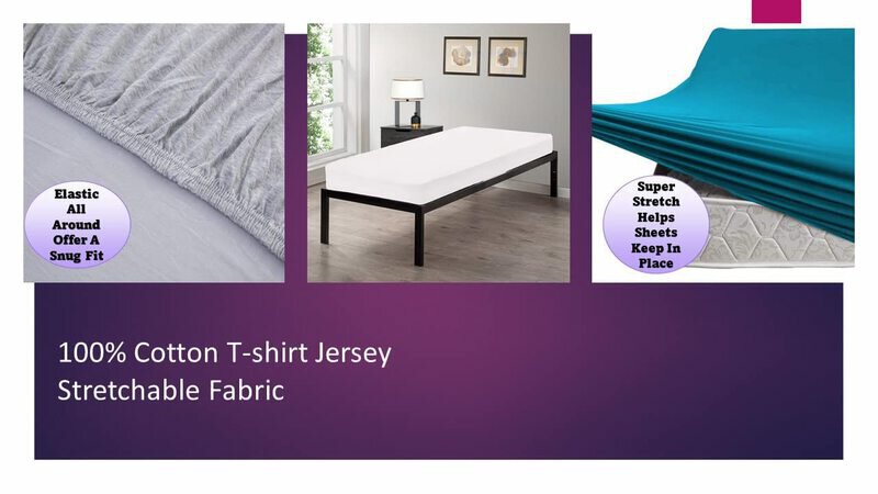  Gilbin 100% Jersey Knit Cotton & Ultra Soft Pillowcase,  Standard Size - Set of 2 Pillow Cases Black : Home & Kitchen