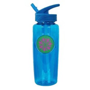 O2cool Breezy Sip Water Bottle with Removeable Handheld Battery Powered Fan (olive)