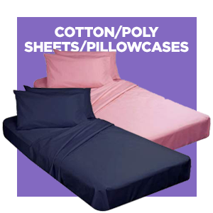 Cotton/Poly Sheets/Pillowcases